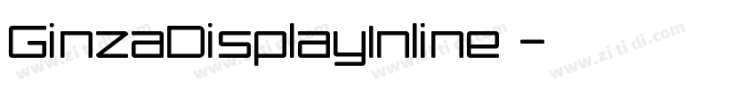 GinzaDisplayInline 字体转换
